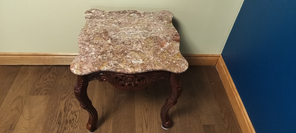 2 Marble Top Accent Table