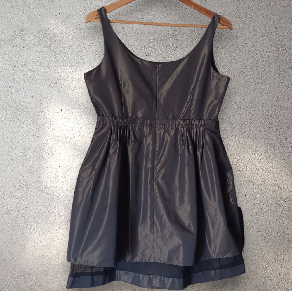BCBGeneration Dark Chocolate Metallic  Mini Dress  Size 10 - photo 2