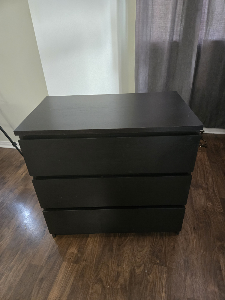 ikea black brown malm dresser Malm Bedroom furniture, set of 4, black-brown, 140x200 cm – Lovehome main image 0