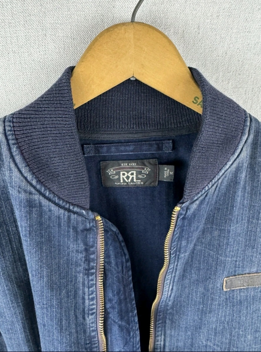 Ralph Lauren RRL Denim Bomber Jacket - Size M - photo 2