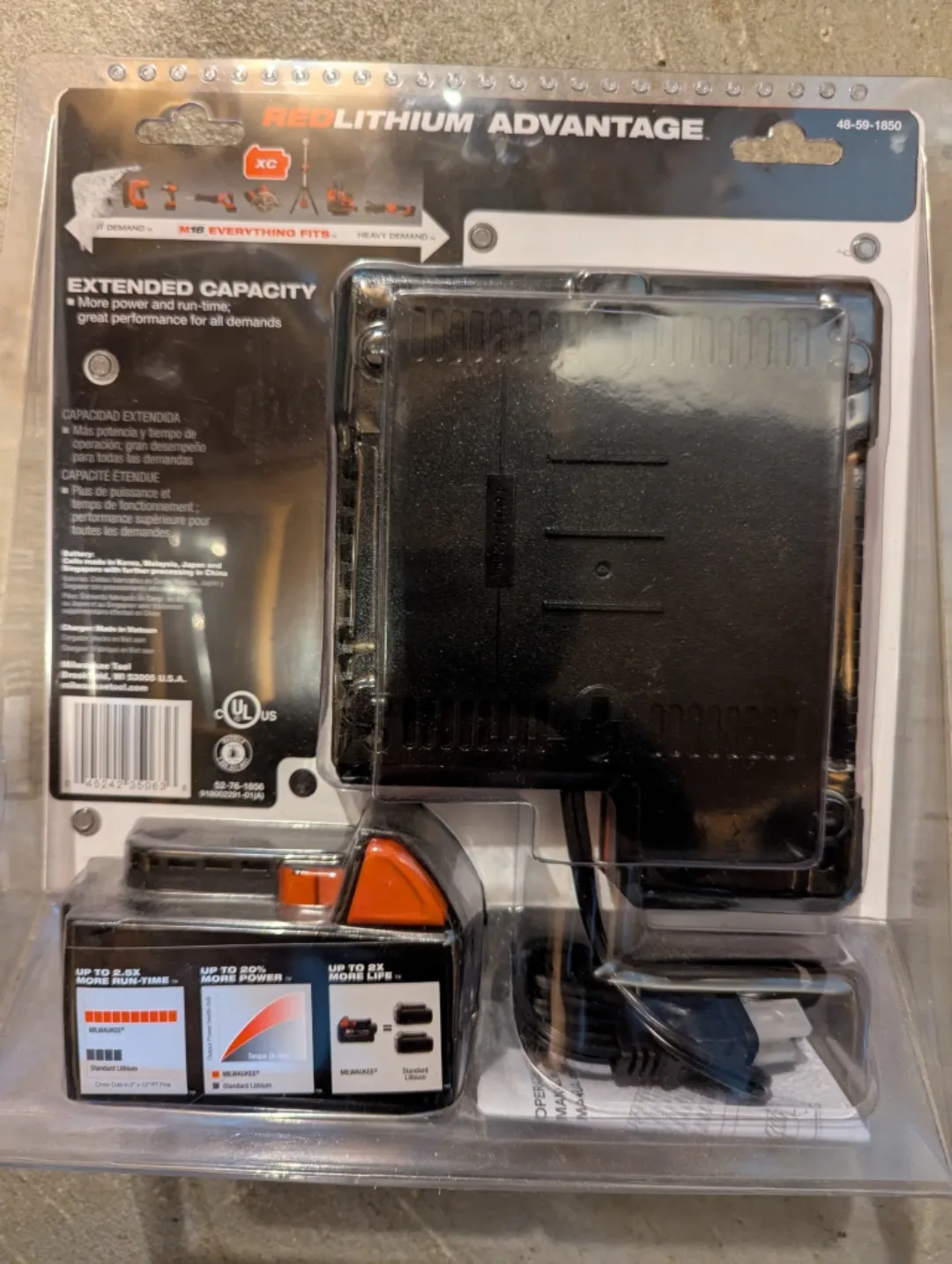 New Milwaukee M18 Battery Charger & 5.0 Battery image indicator(2)