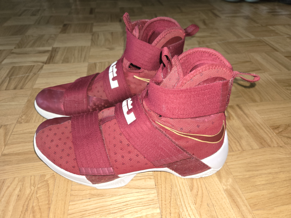 Nike LeBron Soldier 10 Red/White Basketball Shoes - photo 2