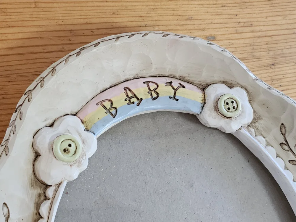 Baby Picture Frame with Noah's Ark Design image indicator(3)