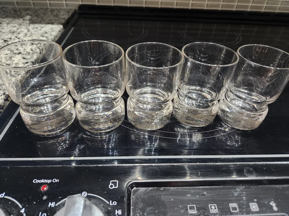 Set of 5 Clear Shot Glasses thumbnail