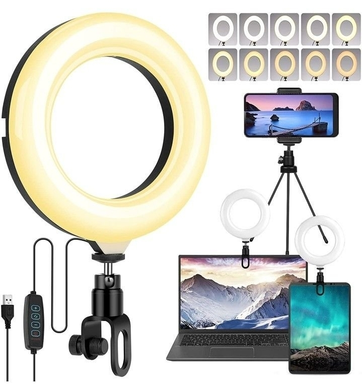 Selfie Ring Light 6.3" with Tripod