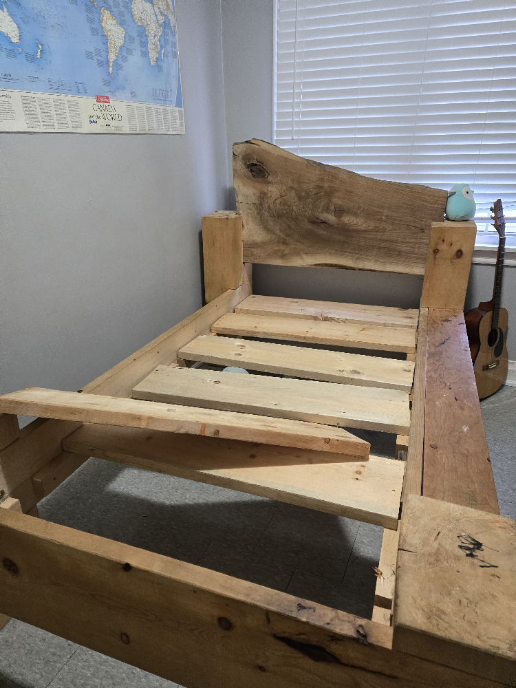Handmade twin size Wooden Bed Frame
