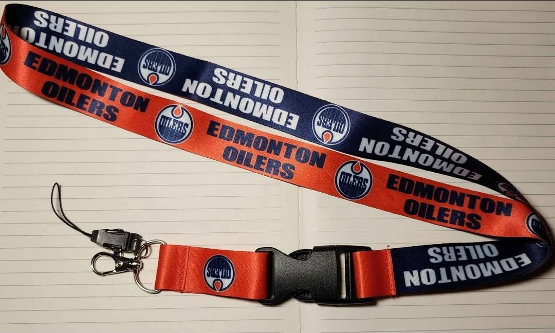 Edmonton Oilers Lanyard - Orange & Blue