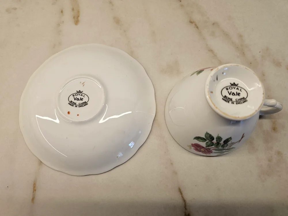 Royal Vale Bone China Tea Cup & Saucer image indicator(2)
