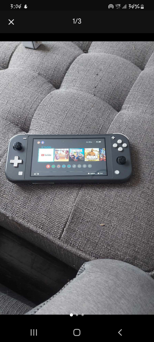 Nintendo Switch Lite - Grey with Charger
