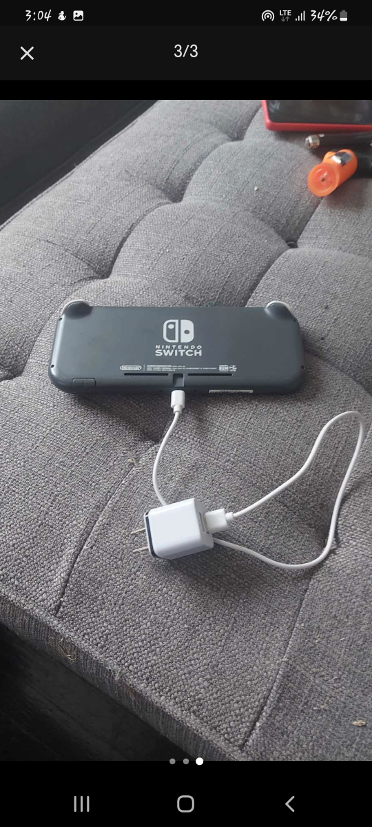 Nintendo Switch Lite - Grey with Charger - photo 2