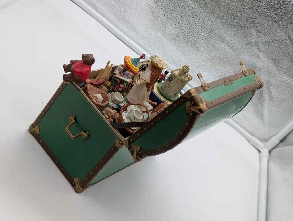 Vintage Enesco "Treasure Chest of Toys" 1988 Music Box image indicator(7)
