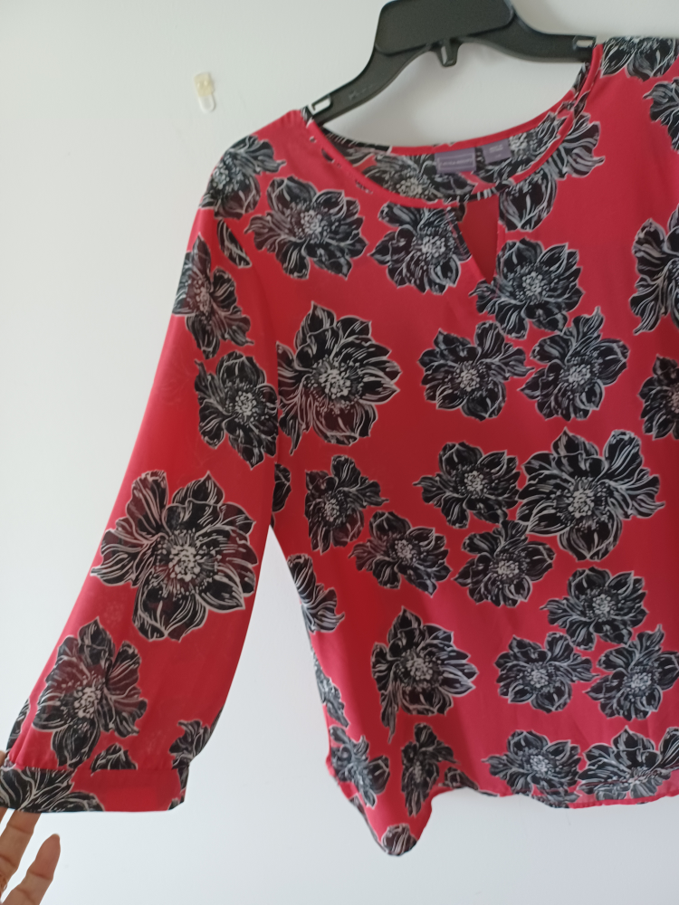 Laura Scott Floral Blouse - Size l - photo 2