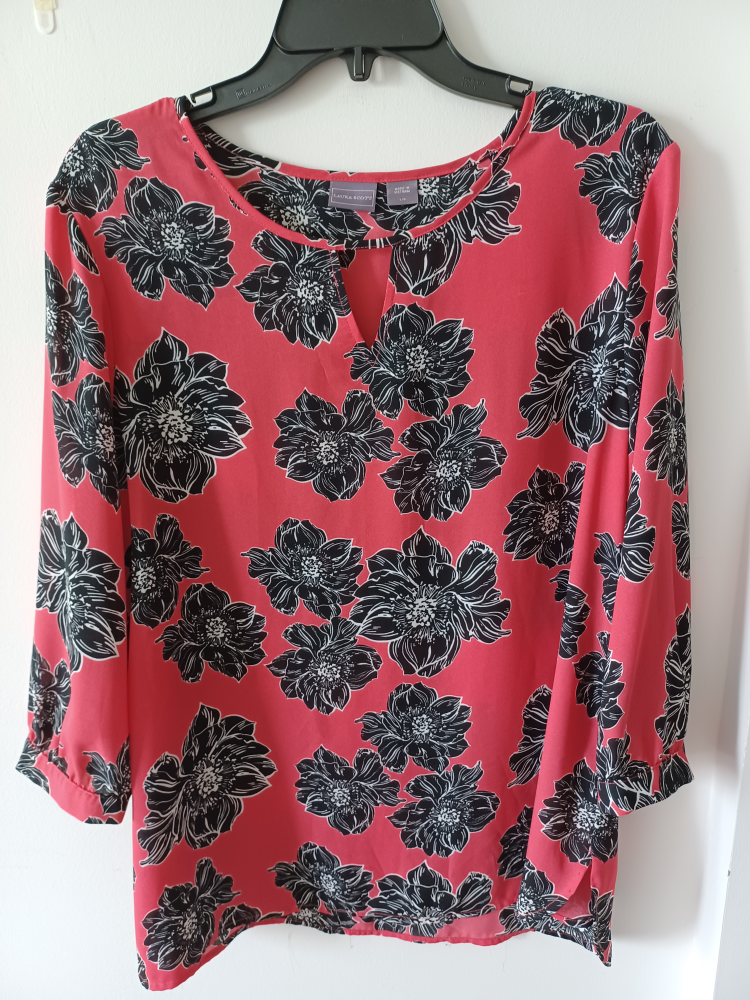 Laura Scott Floral Blouse - Size l - photo 3