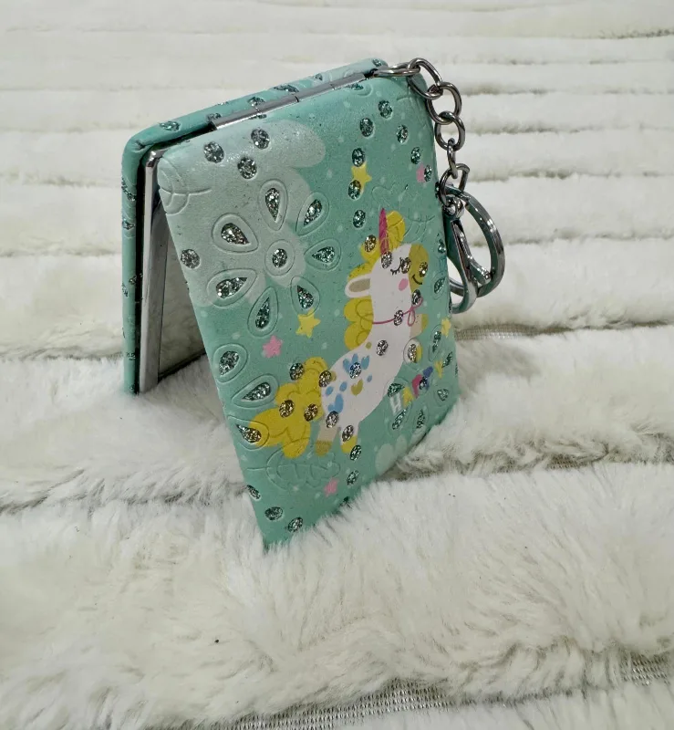 Cute Unicorn compact mirror Keychain image indicator(3)
