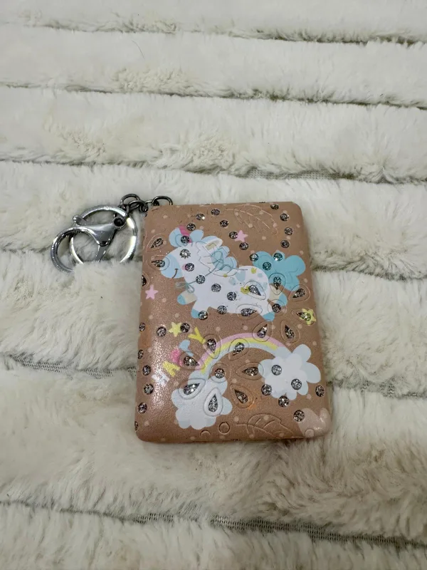 Cute Unicorn compact mirror Keychain image indicator(6)