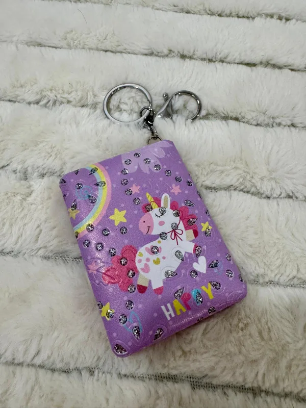 Cute Unicorn compact mirror Keychain image indicator(8)
