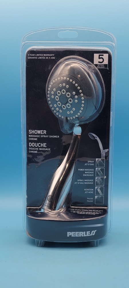 🥳NEW🤩 New Peerless Shower Massage Spray Chrome