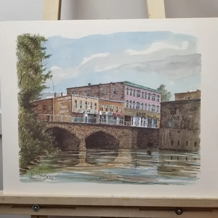 Ben Babelowsky Rideau Canal Watercolor Print image indicator(4)