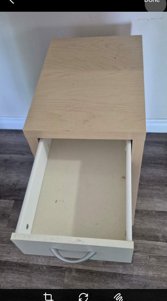 Bedside Table with Drawer - photo 3