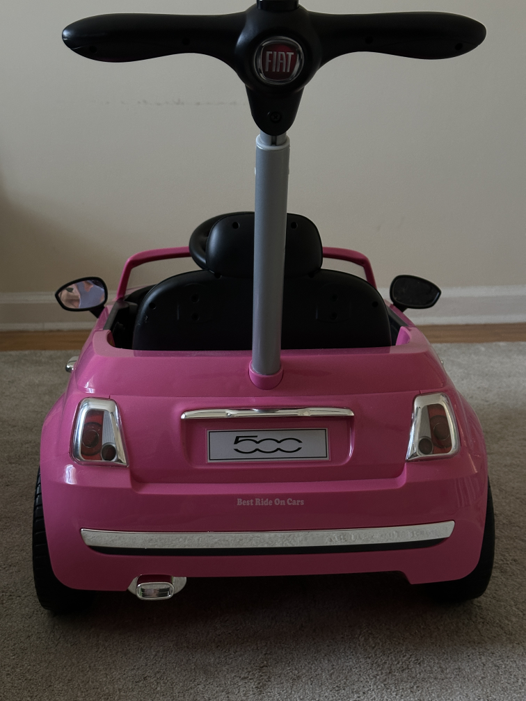 Pink Fiat 500 Ride-On Car - photo 3