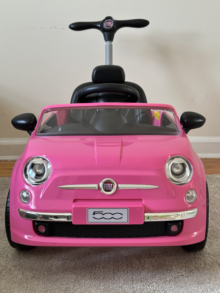 Pink Fiat 500 Ride-On Car - photo 4