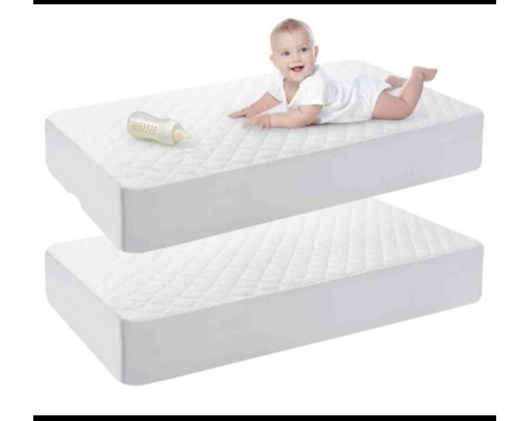 New Utopia Bedding Waterproof Crib Mattress Protector – 2 Pack