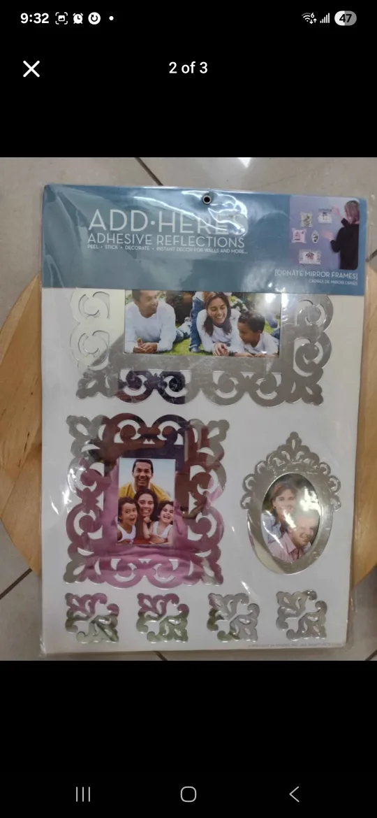 Adhesive Reflections Ornate Mirror Frames thumbnail