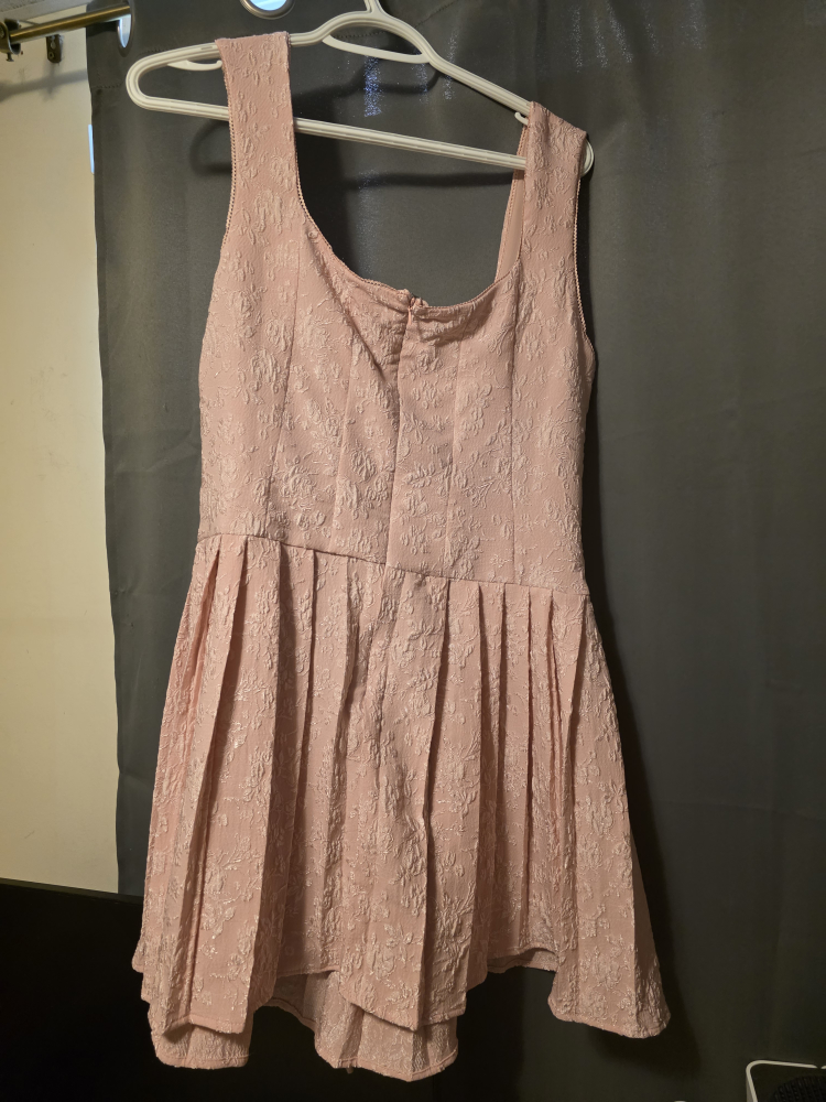 Fashion Nova Amelia Jacquard Mini Dress - Pink - photo 2