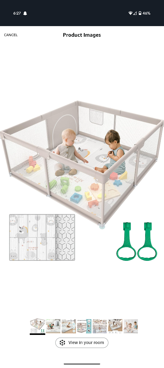 Baby Playpen, Beige, 47x47 inch - photo 2