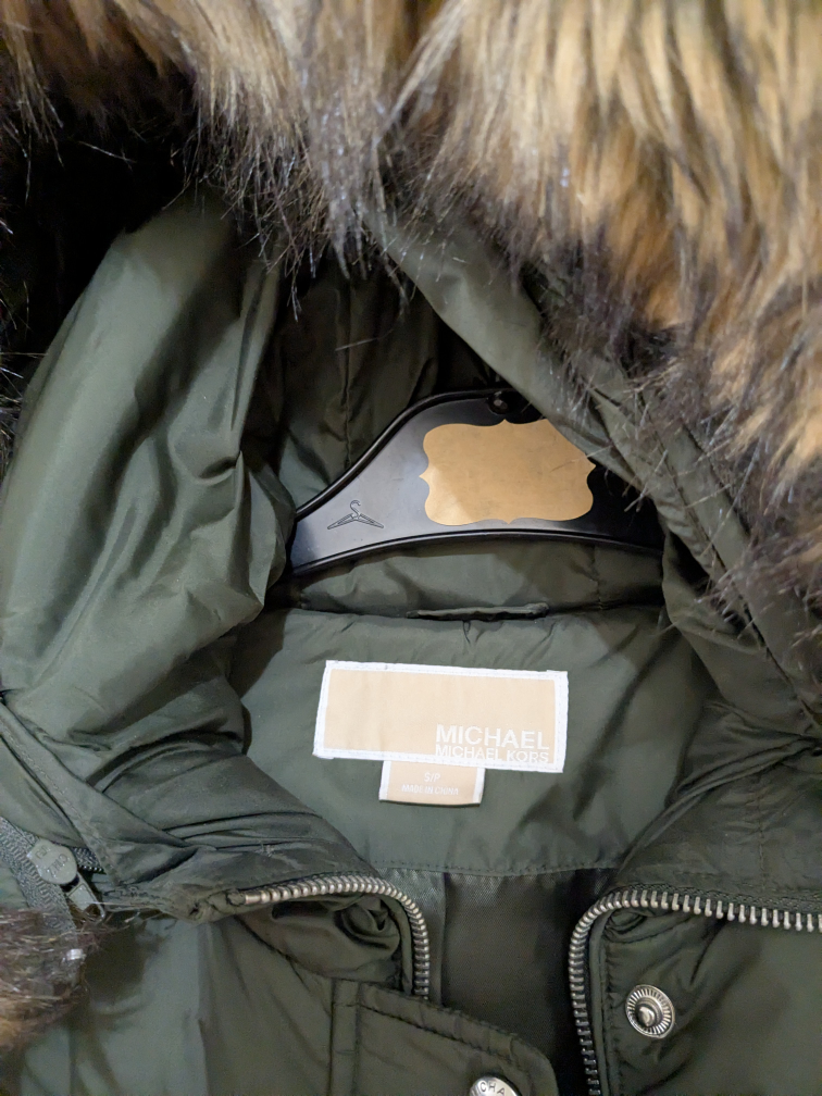 Michael Kors Olive Green Down Parka - photo 2