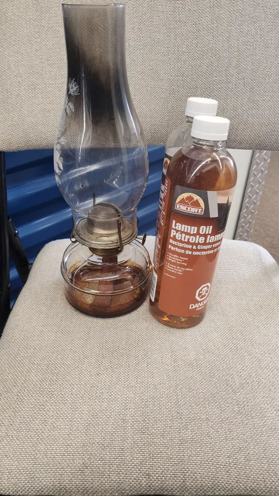 Vintage Oil Lamp with Lamp Oil thumbnail