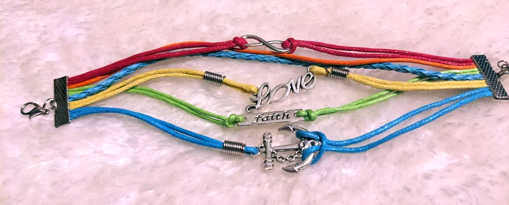 Colorful Charm Bracelets - Set of 4 image indicator(2)