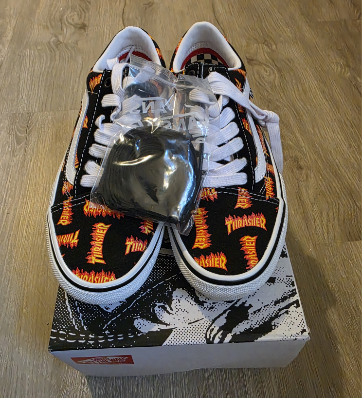 Vans x Thrasher Skate Old Skool Shoes - Size 5.5