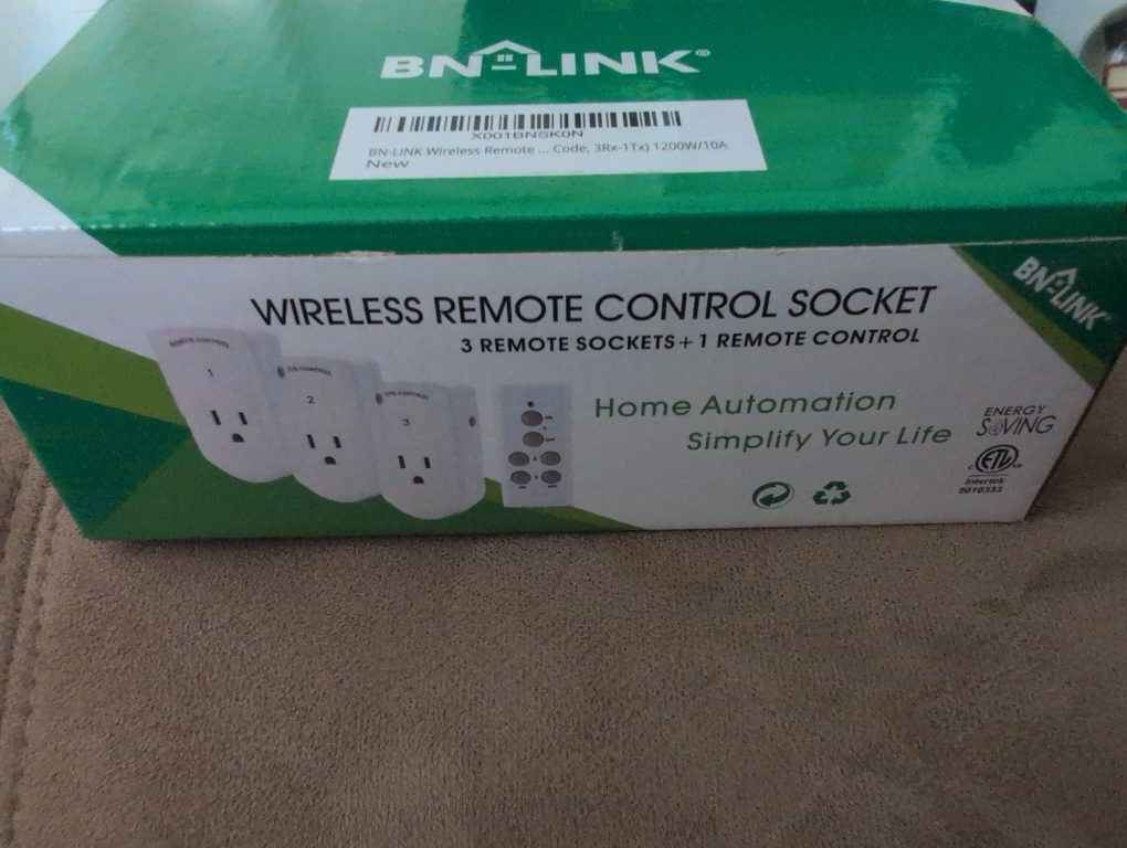 BN-LINK Wireless Remote Control Socket