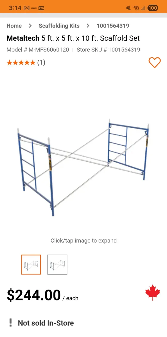 Metaltech Scaffolding For Sale!!! $300 image indicator(3)