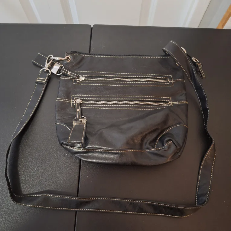 Black Leather Crossbody Bag thumbnail