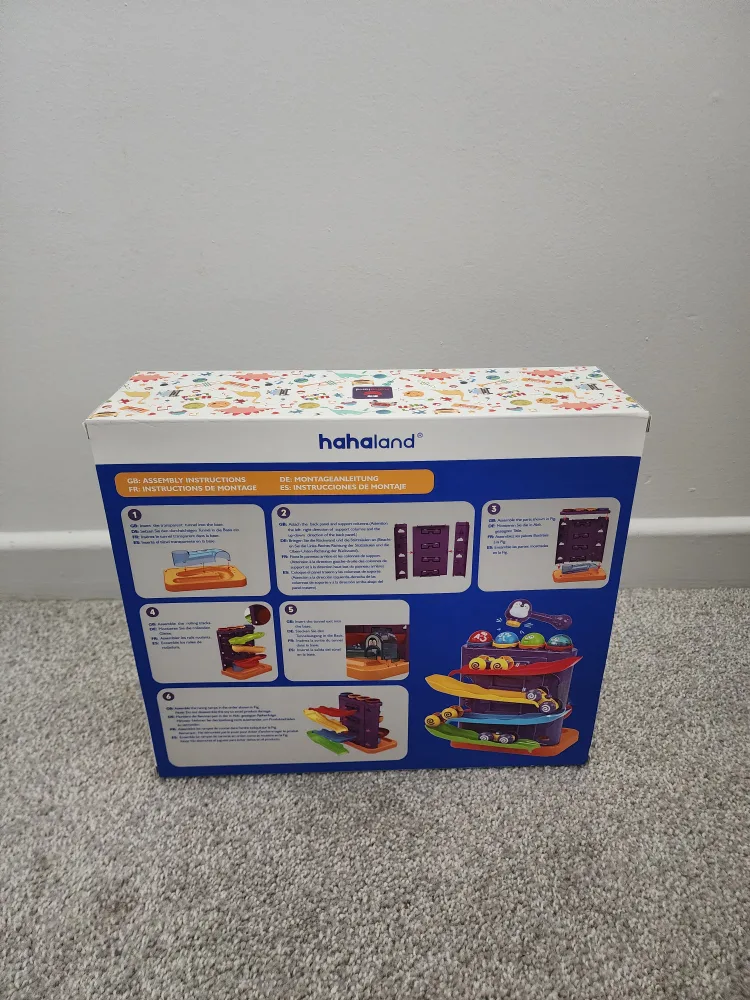 Hahaland Pound A Ball & Car Ramp Toy Montessori - New in Box! image indicator(2)