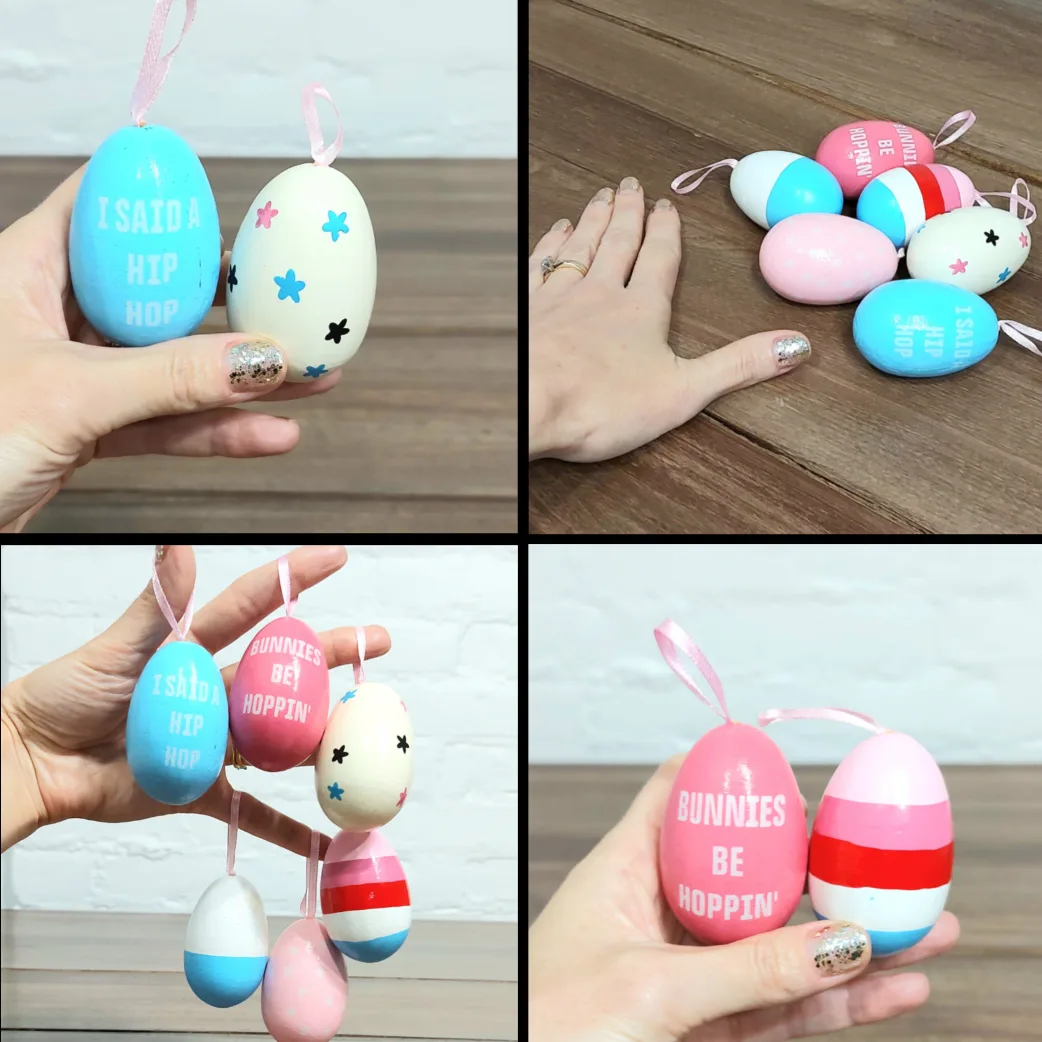 trade or $3! 🛍 Avon wooden egg ornaments thumbnail