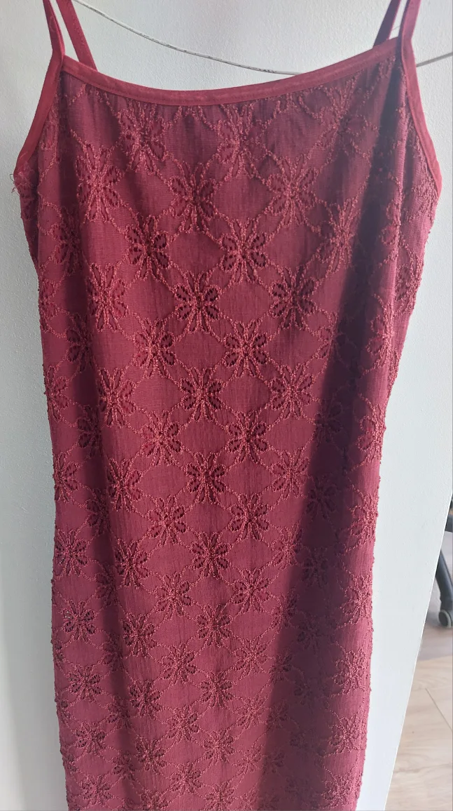Last chance- Vintage Burgundy Dress - Size S image indicator(2)