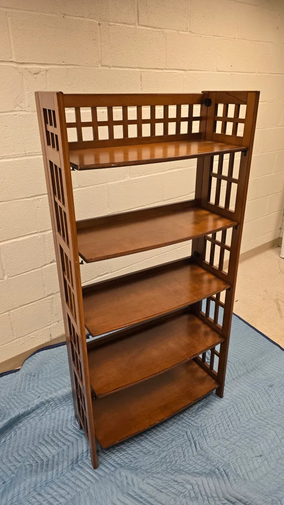 Wood Bookcase Shelf Unit thumbnail