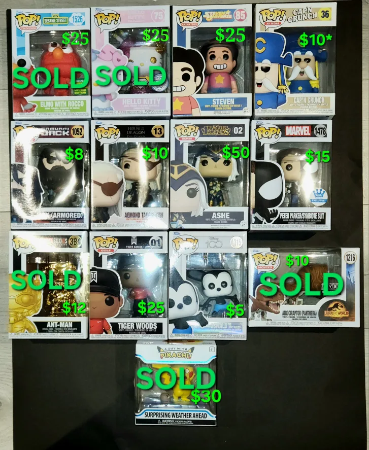 Pick Up Funko Pop Lot Exclusives, Vaulted $5start thumbnail