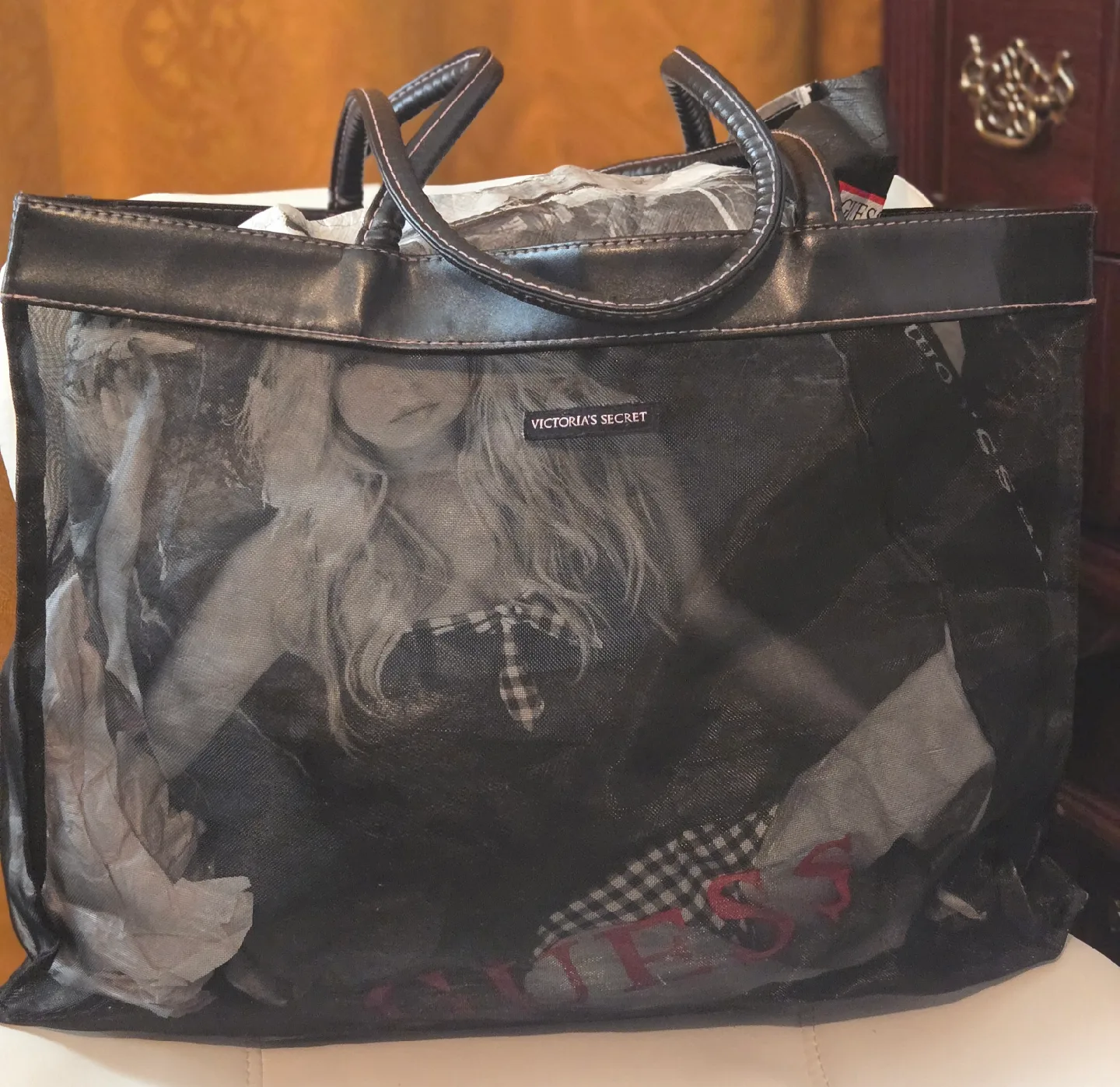 VICTORIA'S SECRET Black Tote Bag