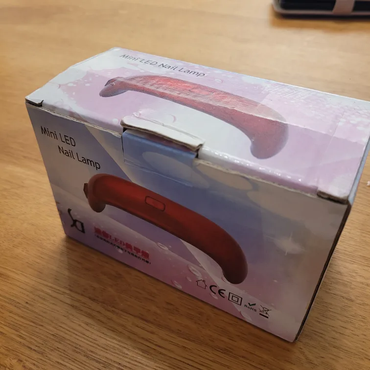Mini LED Nail Lamp - Rose Red