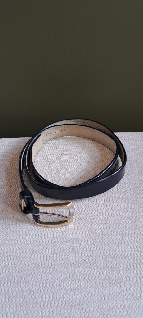 Liz Claiborne Black Leather Belt Extra Large - photo 3