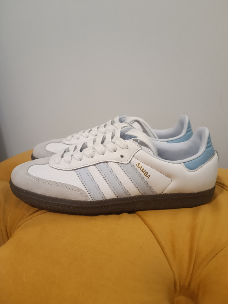 Adidas Samba White/Blue - photo 2