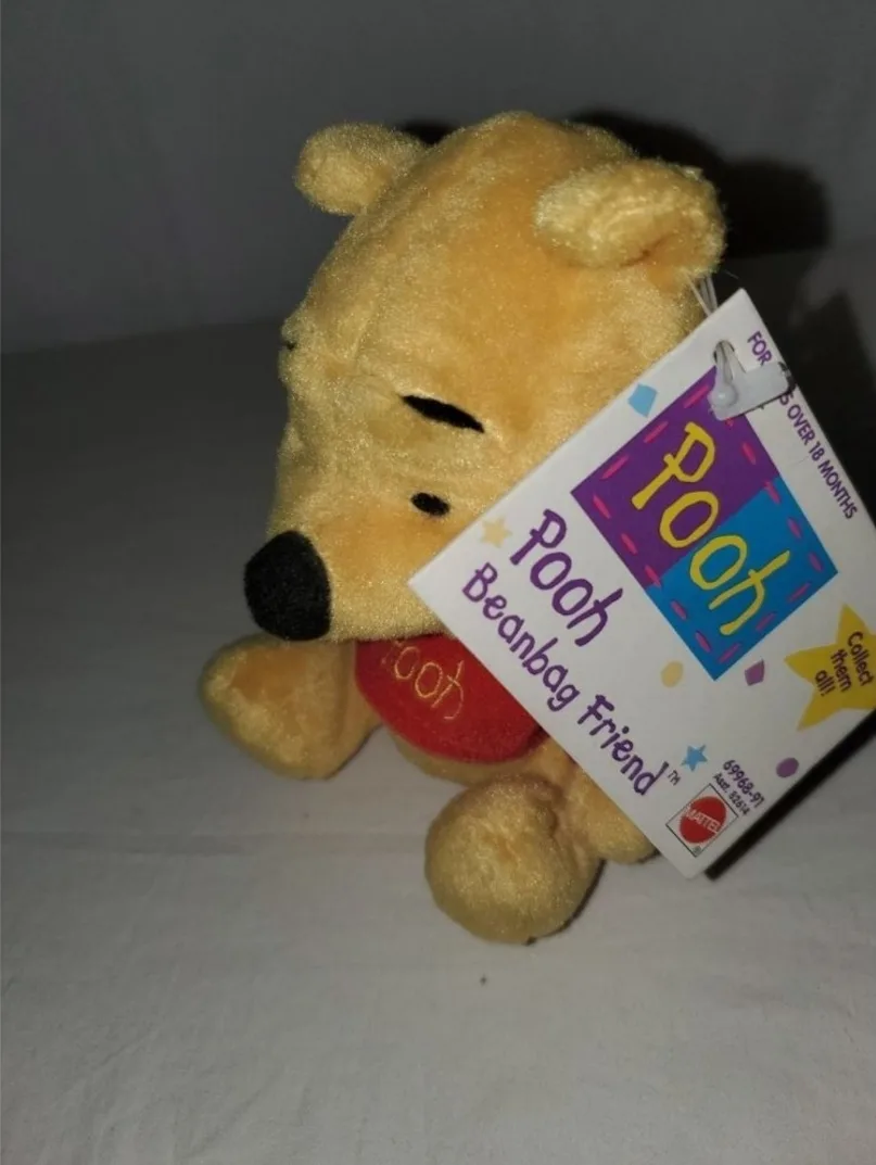 Vintage 1997 Mattel Friend Pooh Bear With Tags Collectible image indicator(3)