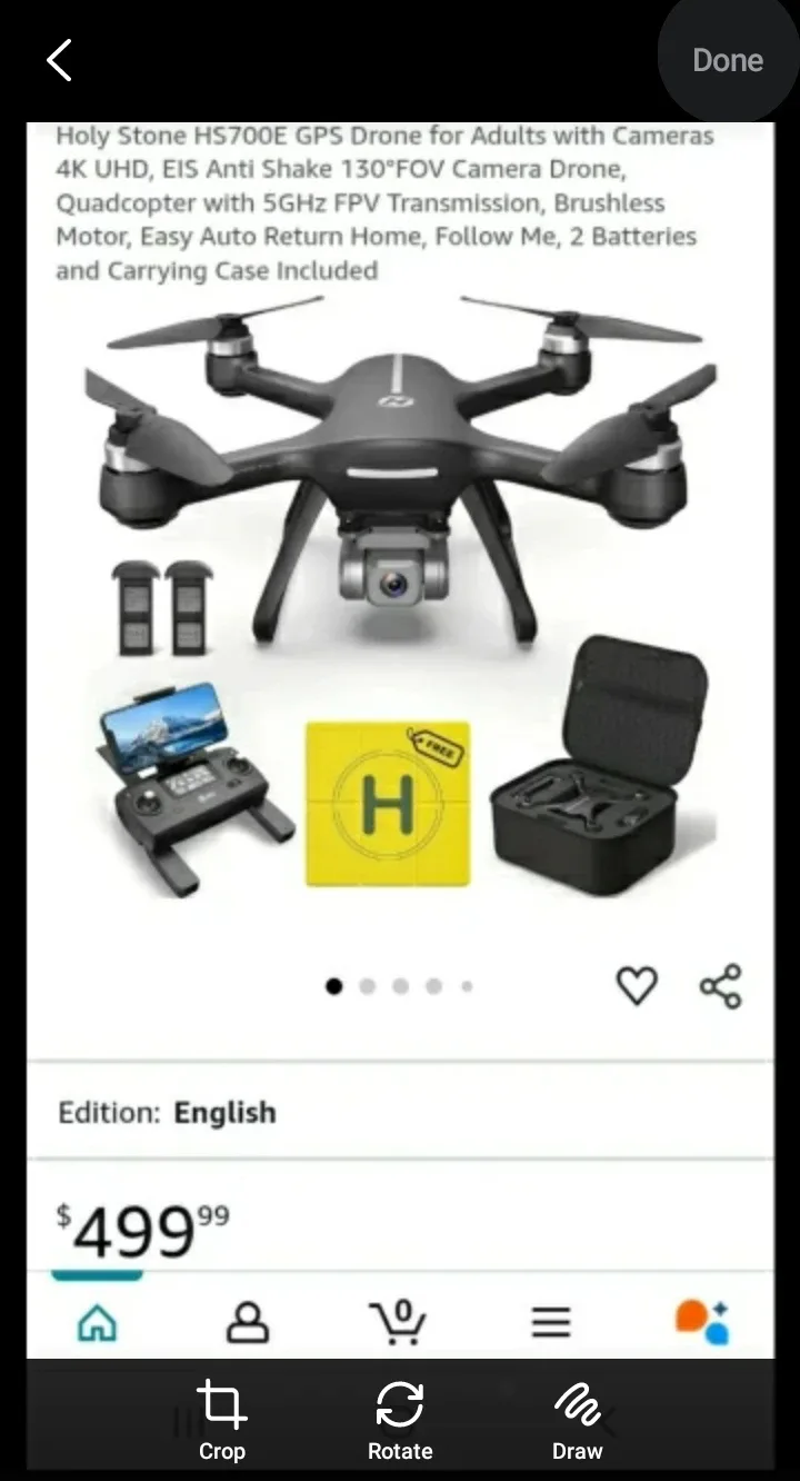 Holy Stone HS700E GPS Drone with Camera thumbnail
