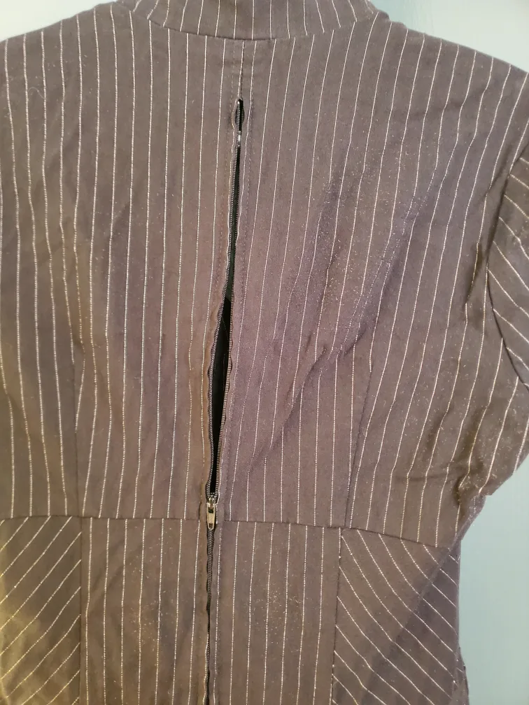 Le Chateau Pinstripe Dress - Size M image indicator(7)