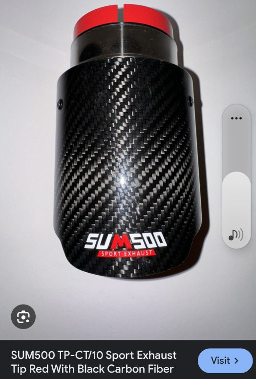 SUM500 TP-CT/10 Sport Exhaust - Black, 2.25-2.5 inlet