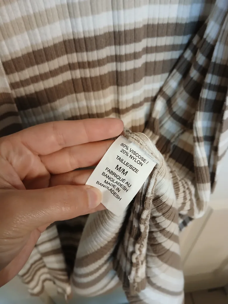 Pure Suzy Shier striped long cardigan, size medium (M) image indicator(9)